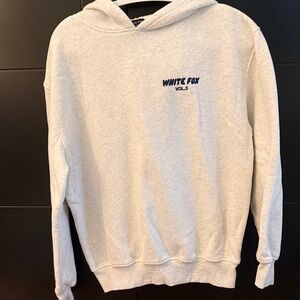 White Fox Grey Hoodie